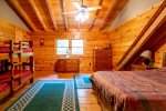 Second Level Queen and Bunk Bed